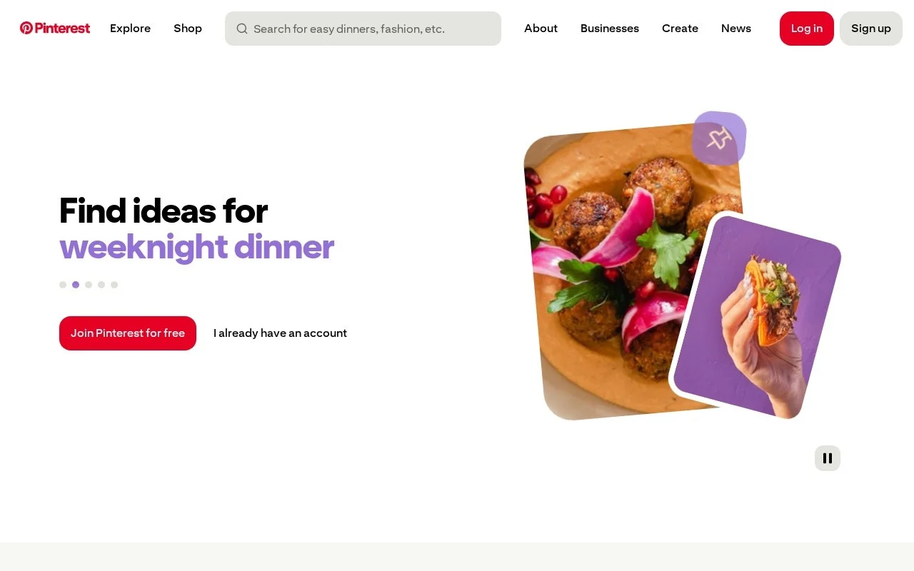 Pinterest 图片分享 截图