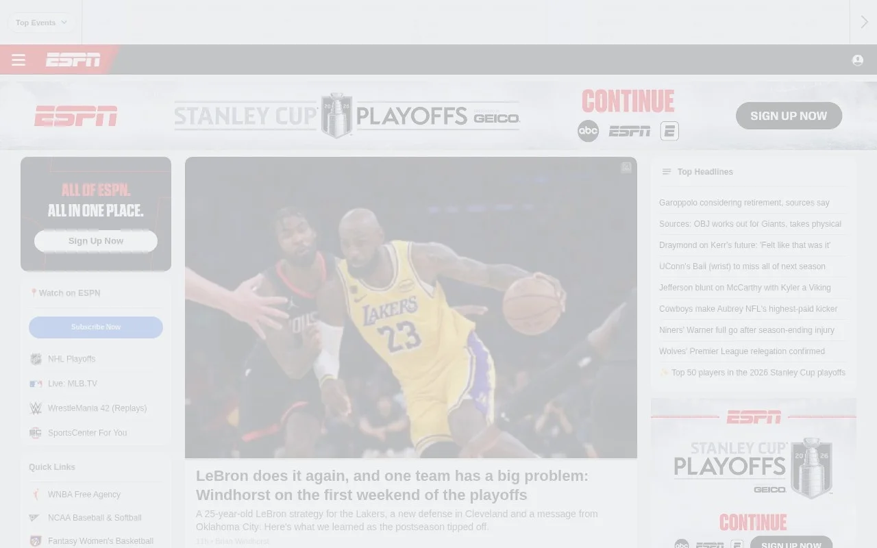 ESPN 体育平台