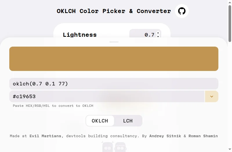 OKLCH Color Picker