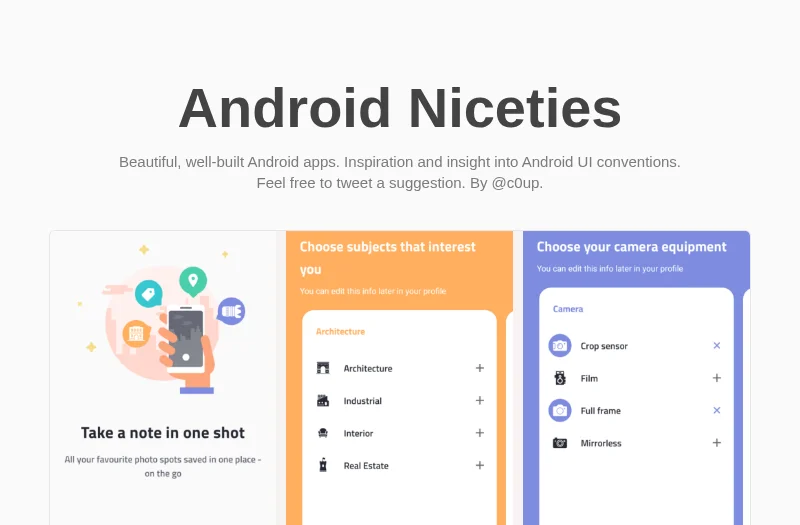 Android Niceties