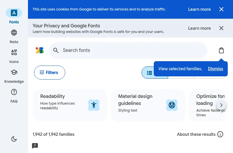 Google Fonts