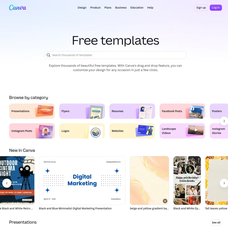 Canva 模板