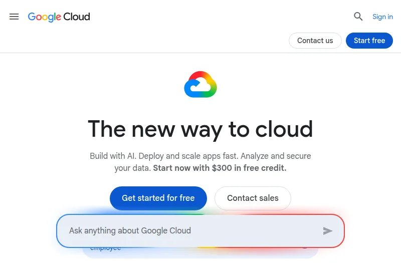Google Cloud 官网