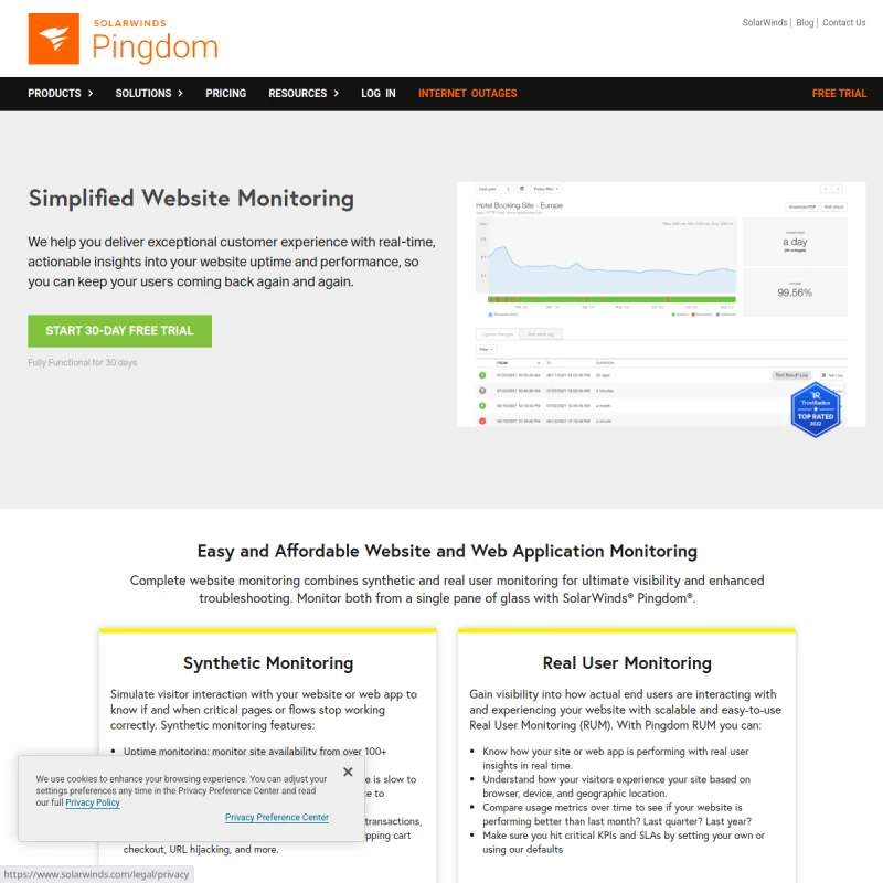 Pingdom Website Speed Test