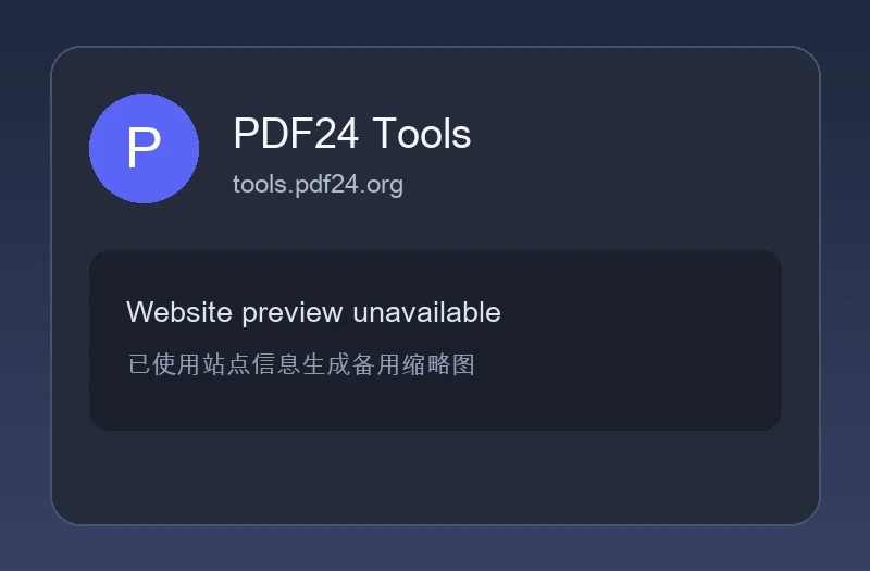 PDF24 Tools