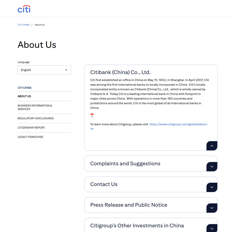花旗银行 Citibank