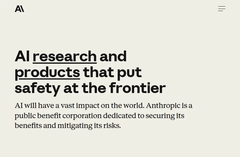 Anthropic 官方网站