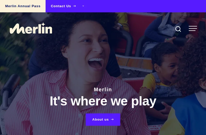 默林娱乐（Merlin Entertainments）官方网站