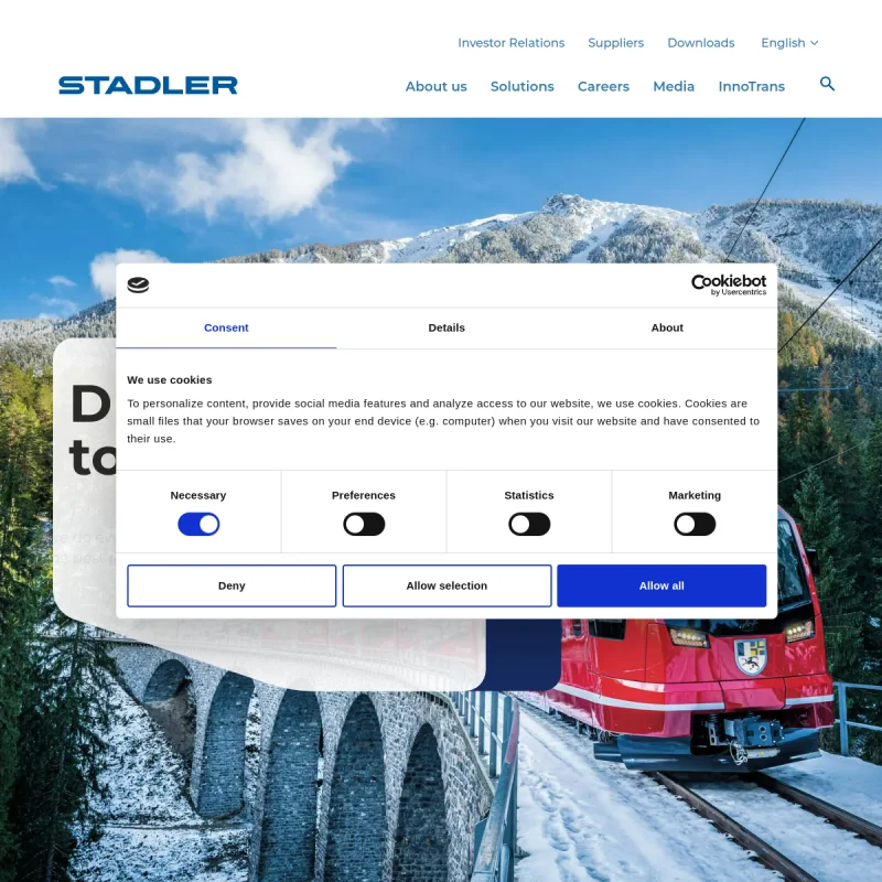 施泰德铁路（Stadler Rail）全球官方网站