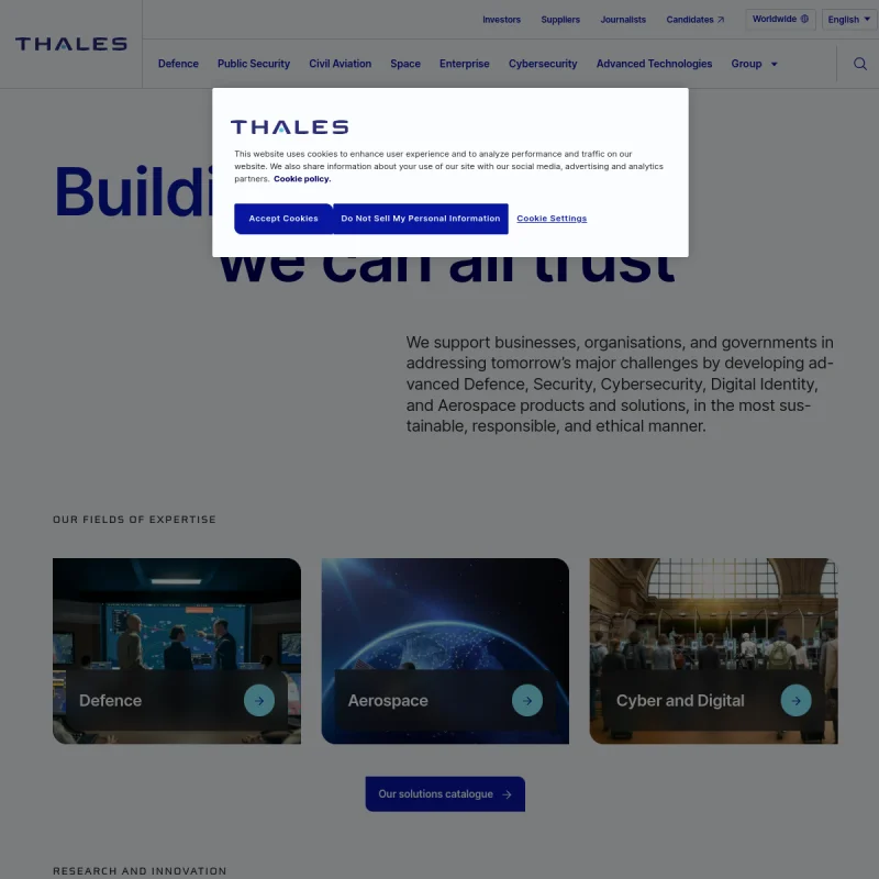 泰雷兹(Thales)中国官方网站