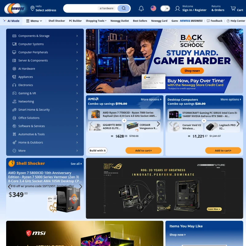 新蛋(Newegg)官方网站