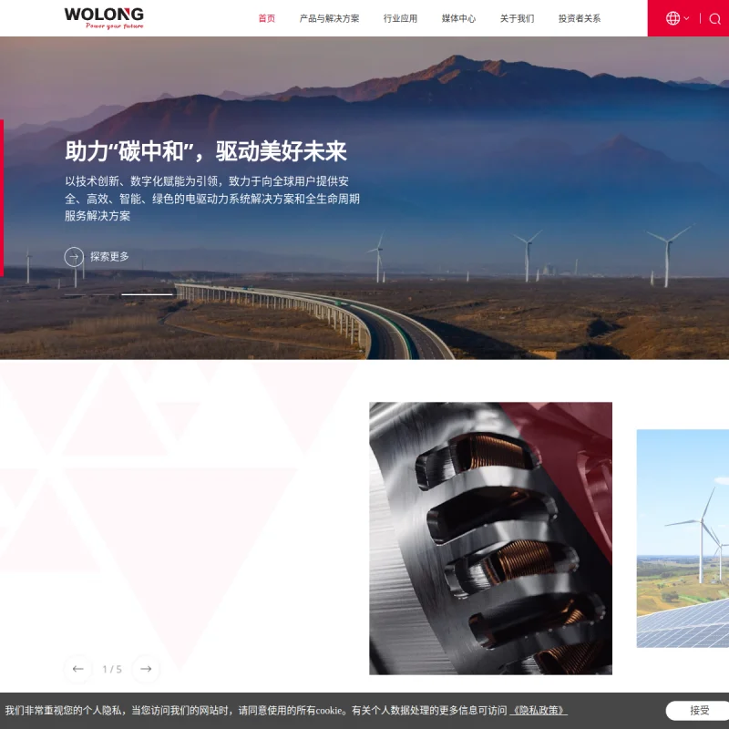 卧龙电驱(Wolong)官方网站