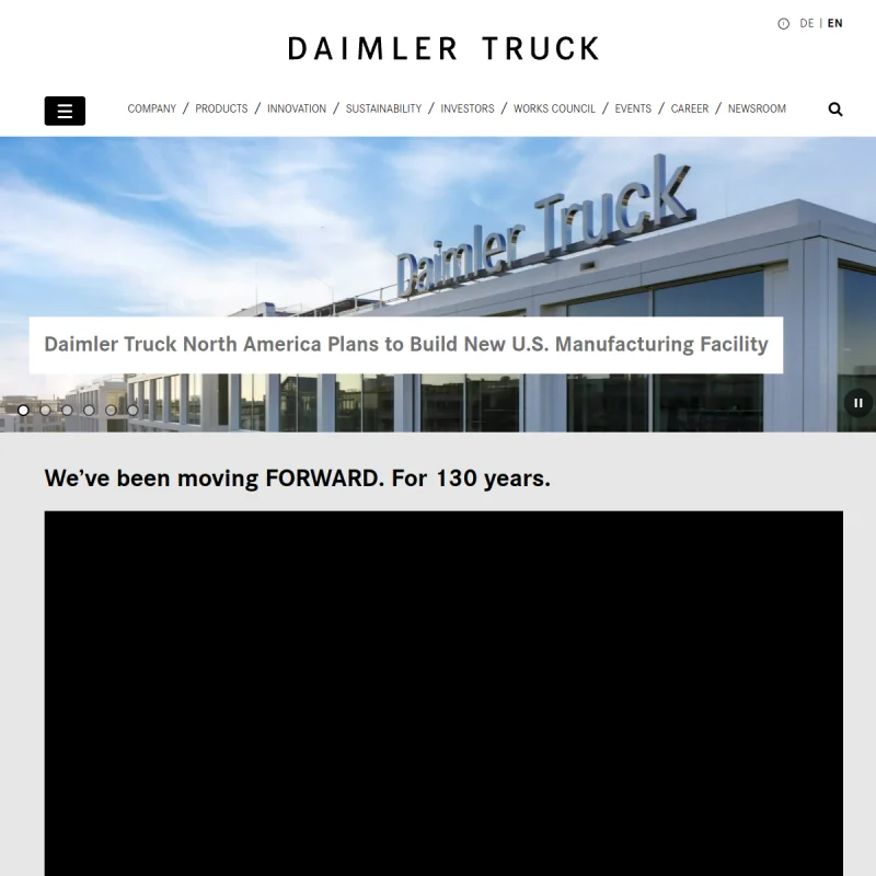 戴姆勒卡车(Daimler Truck)官方网站
