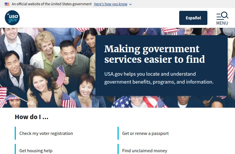 美国政府门户（USA.gov）官方网站