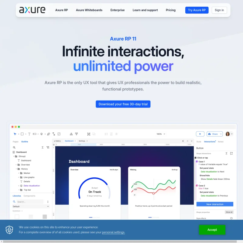 Axure RP – 行业旗舰级高保真交互原型设计与复杂产品规格文档工具