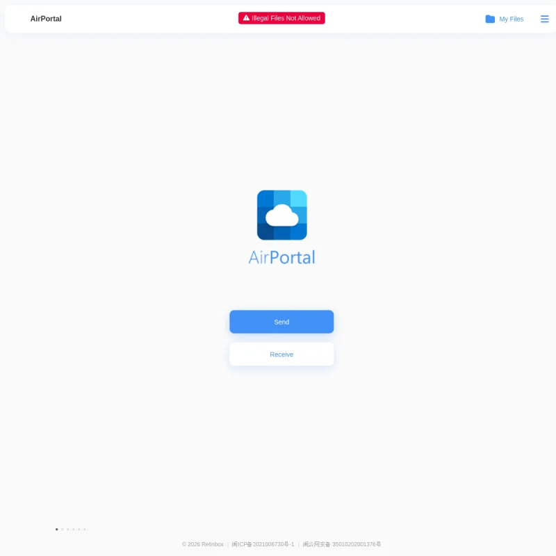 AirPortal 空投快传 – 极简跨平台免登录文件与文本极速收发站