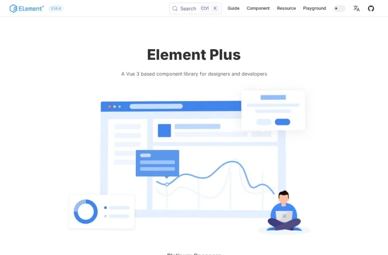 Element Plus – 面向 Vue 3 的企业级开源桌面端 UI 组件库