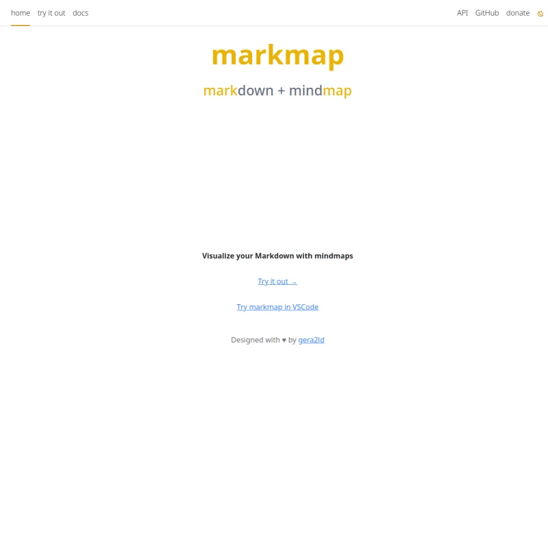 Markmap – 基于 Markdown 语法可视化实时渲染为交互式思维导图开源工具