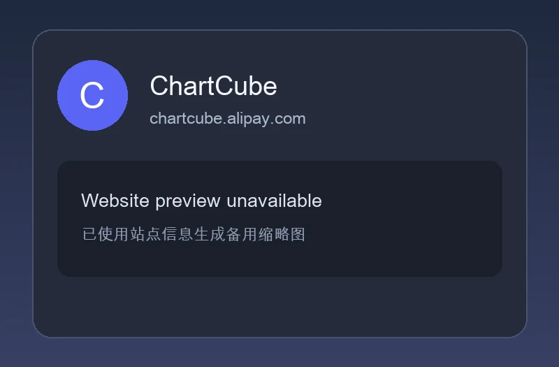ChartCube 图表魔方 – 蚂蚁集团打造的拖拽式在线数据可视化图表生成器