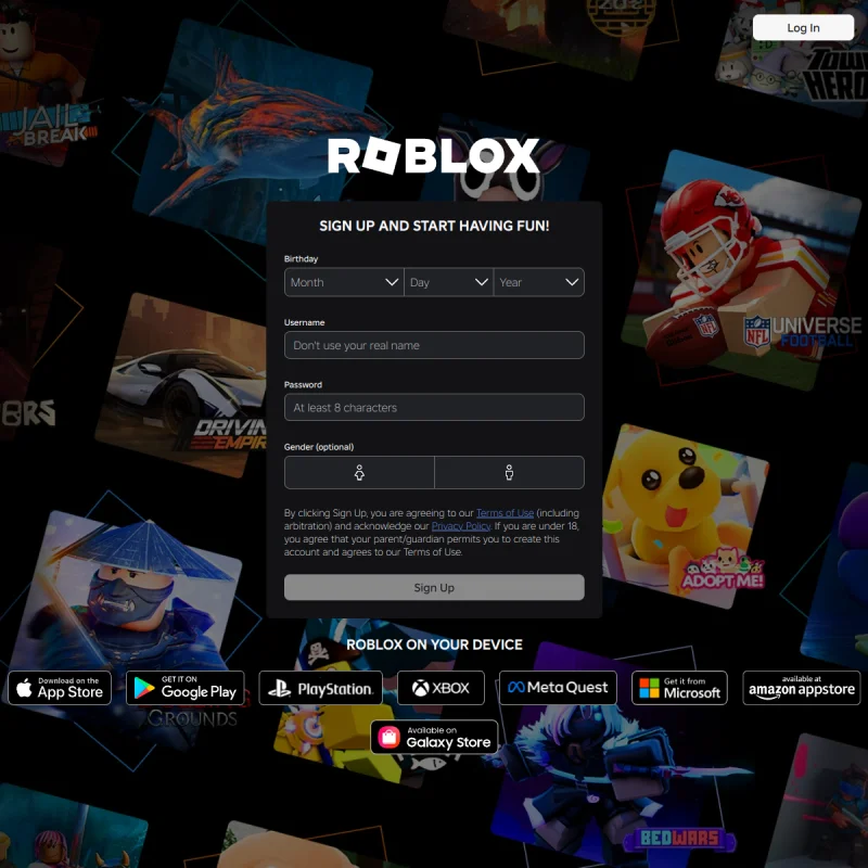 Roblox (罗布乐思) 官方网站 – 全球领先的沉浸式 3D 互动体验与 UGC 游戏创作平台