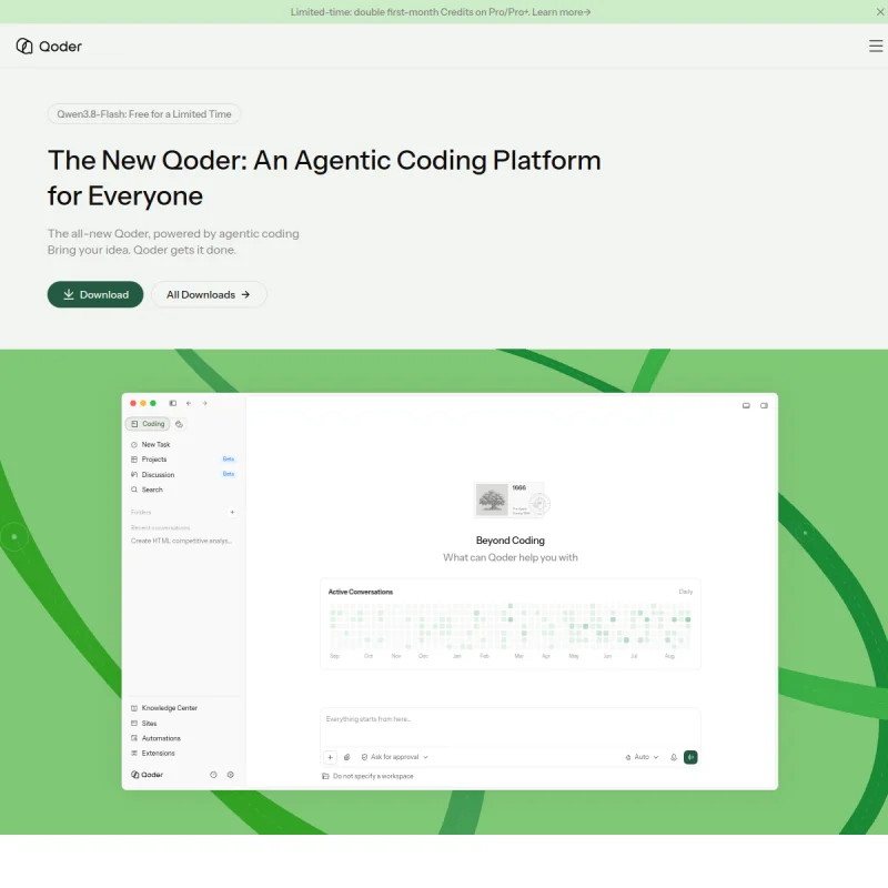 Qoder 网站预览