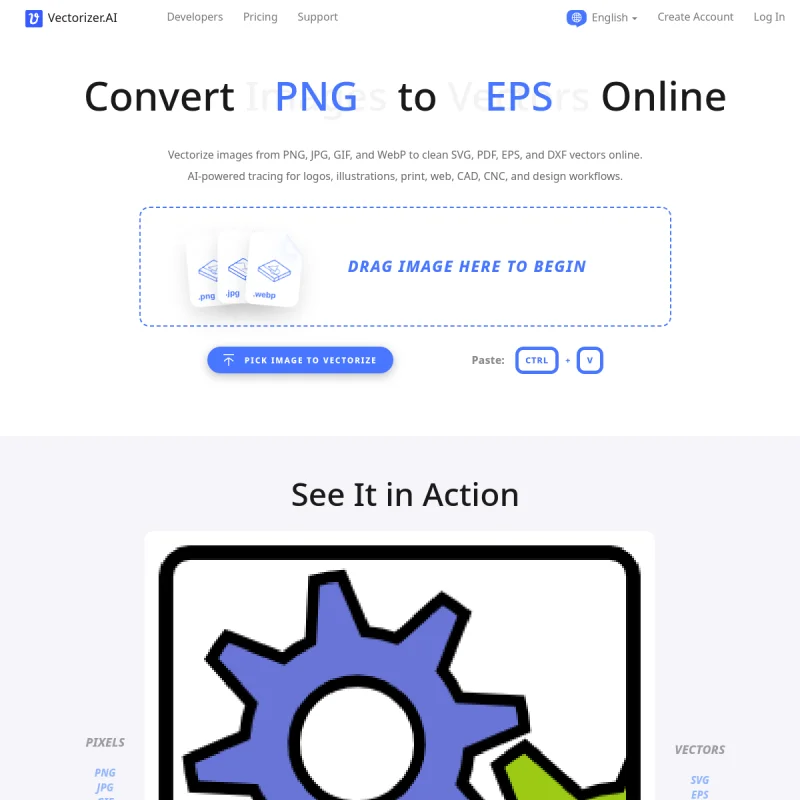 Vectorizer 网站预览