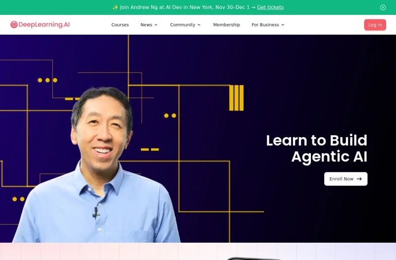 DeepLearning.AI 网站预览