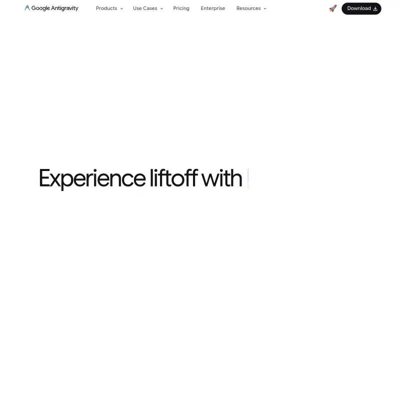 Google Antigravity 网站预览