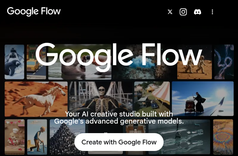 Google Flow 网站预览